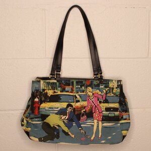 Chic Illustrated City‑Scene Handbag – Unique Statement Piece
